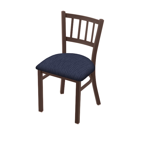610 Contessa 18" Chair with Bronze Finish and Graph Anchor Seat